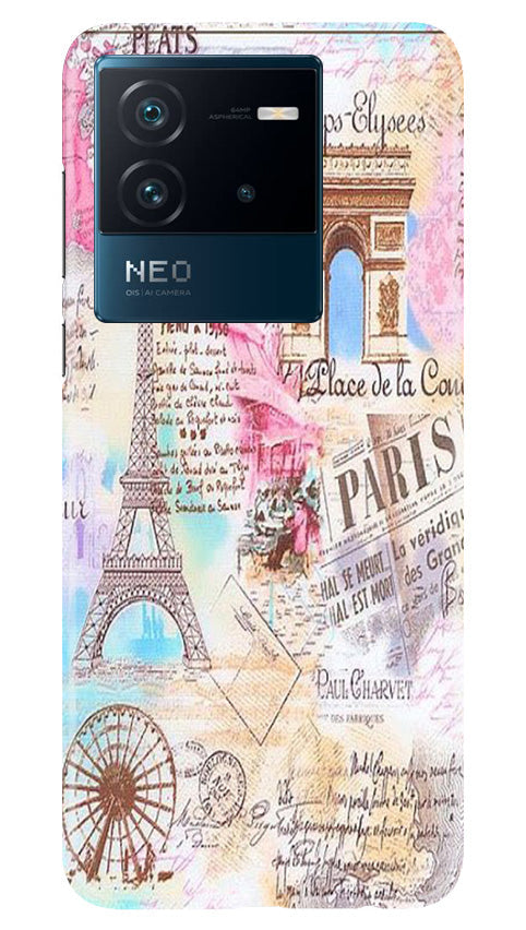 Paris Eiftel Tower Mobile Back Case for iQOO Neo 6 5G (Design - 54) Paris Eiftel Tower Case for iQOO Neo 6 5G