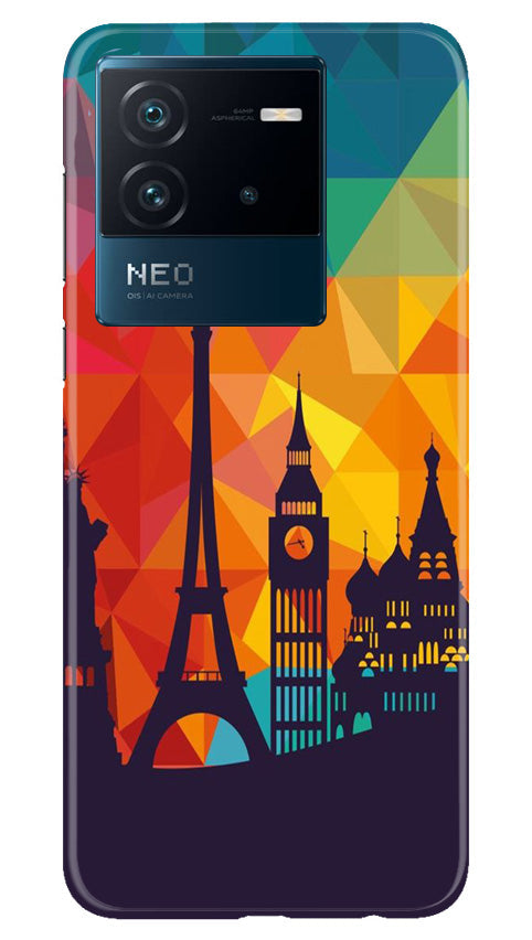 Eiffel Tower2 Mobile Back Case for iQOO Neo 6 5G (Design - 91) Eiffel Tower2 Case for iQOO Neo 6 5G