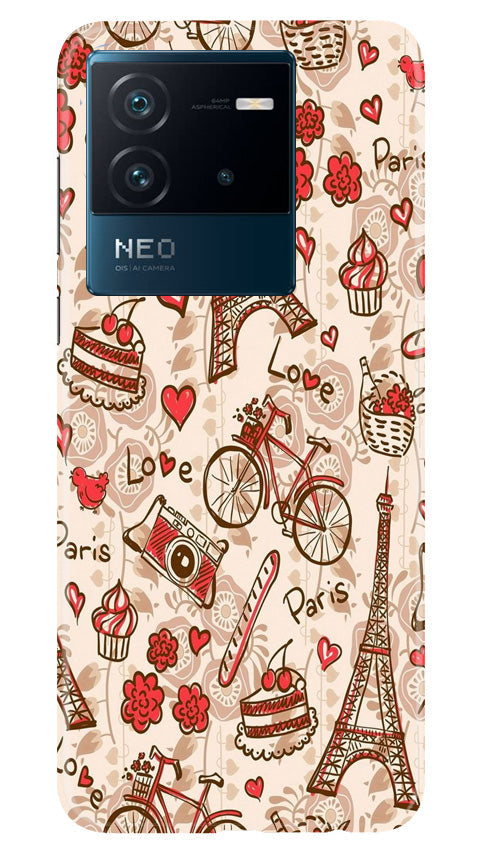 Love Paris Mobile Back Case for iQOO Neo 6 5G (Design - 103) Love Paris Case for iQOO Neo 6 5G (Design - 103)