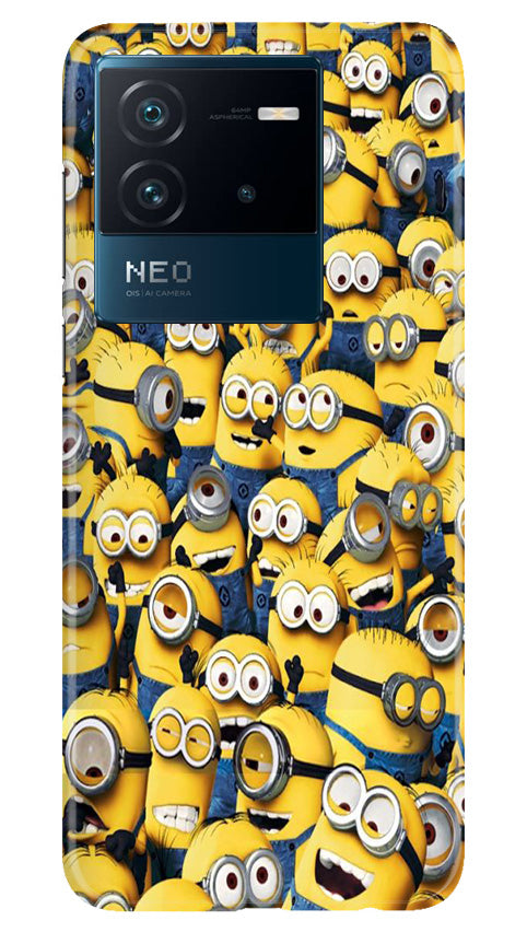 Minions Mobile Back Case for iQOO Neo 6 5G (Design - 126) Minions Case for iQOO Neo 6 5G (Design - 126)