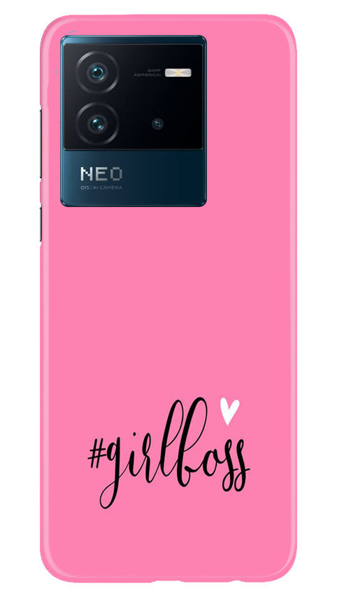 Girl Boss Black Mobile Back Case for iQOO Neo 6 5G (Design - 237) Girl Boss Black Case for iQOO Neo 6 5G (Design No. 237)