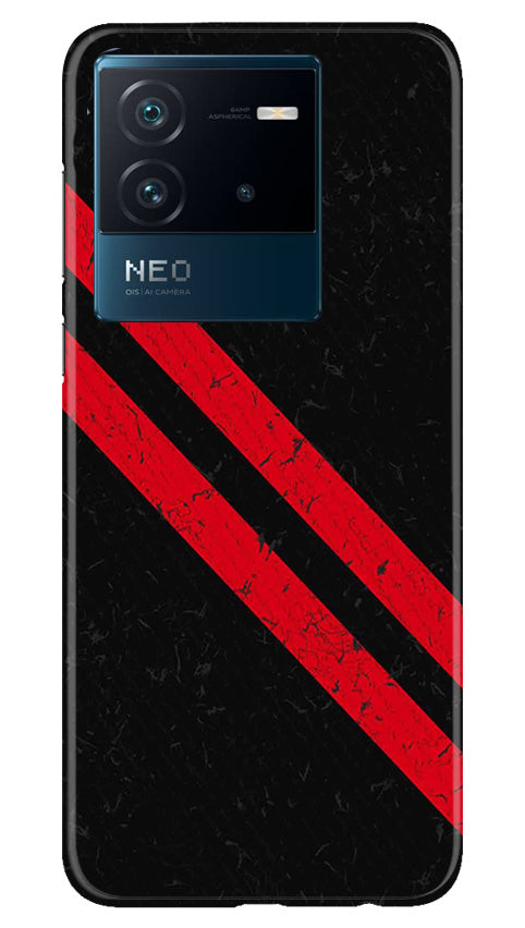 Black Red Pattern Mobile Back Case for iQOO Neo 6 5G (Design - 332) Black Red Pattern Mobile Back Case for iQOO Neo 6 5G (Design - 332)