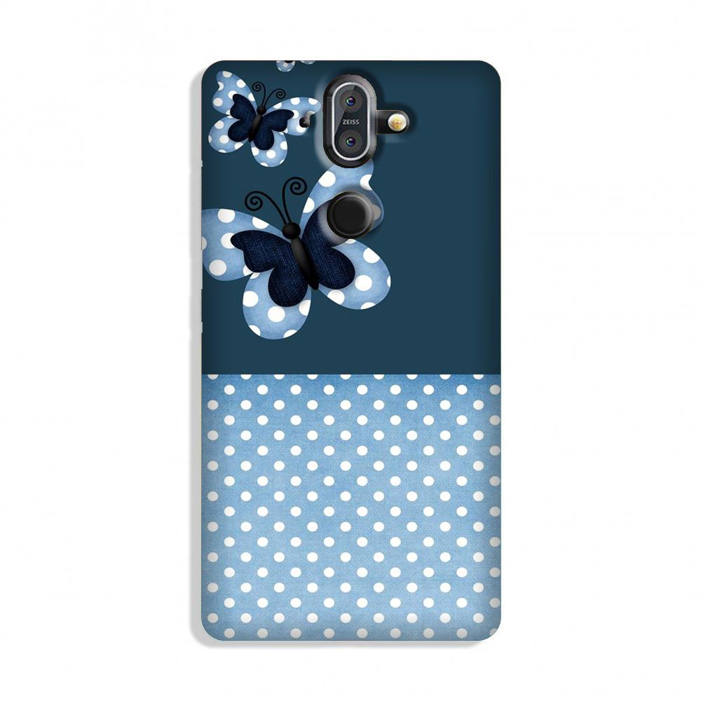 White dots Butterfly Case for Nokia 9 Pureview White dots Butterfly Case for Nokia 9 Pureview
