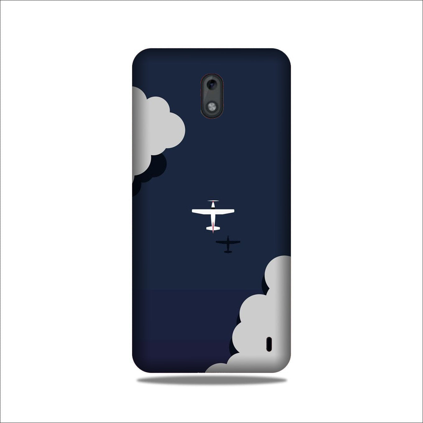 Clouds Plane Case for Nokia 2 (Design - 196) Clouds Plane Case for Nokia 2 (Design - 196)