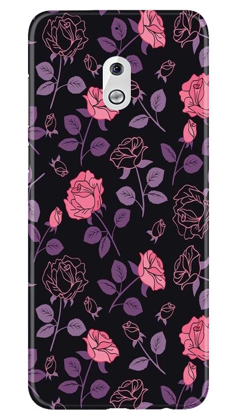 Rose Pattern Mobile Back Case for Nokia 2.1 (Design - 2) Rose Pattern Case for Nokia 2.1