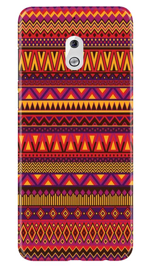 Zigzag line pattern2 Mobile Back Case for Nokia 2.1 (Design - 10) Zigzag line pattern2 Case for Nokia 2.1