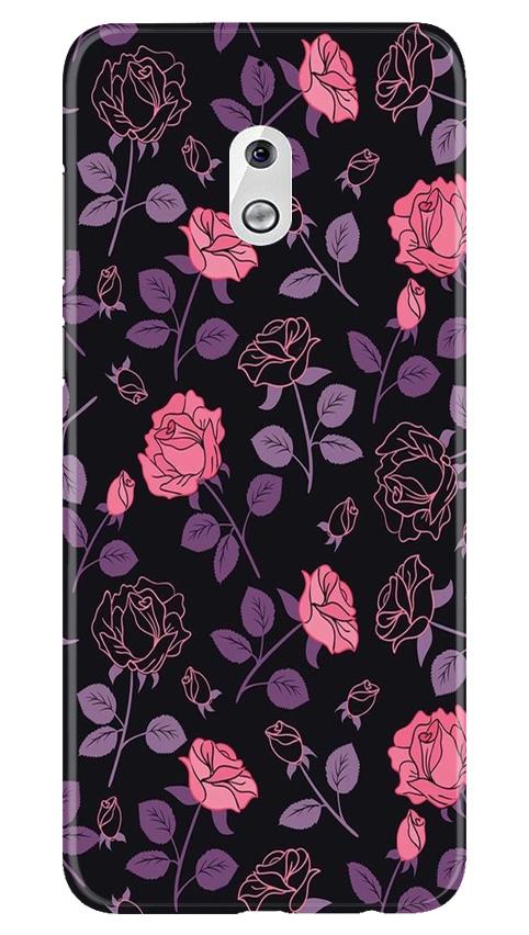 Rose Black Background Mobile Back Case for Nokia 2.1 (Design - 27) Rose Black Background Case for Nokia 2.1