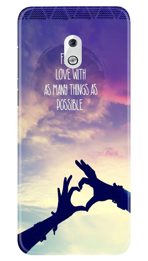 Fall in love Mobile Back Case for Nokia 2.1 (Design - 50) Fall in love Case for Nokia 2.1