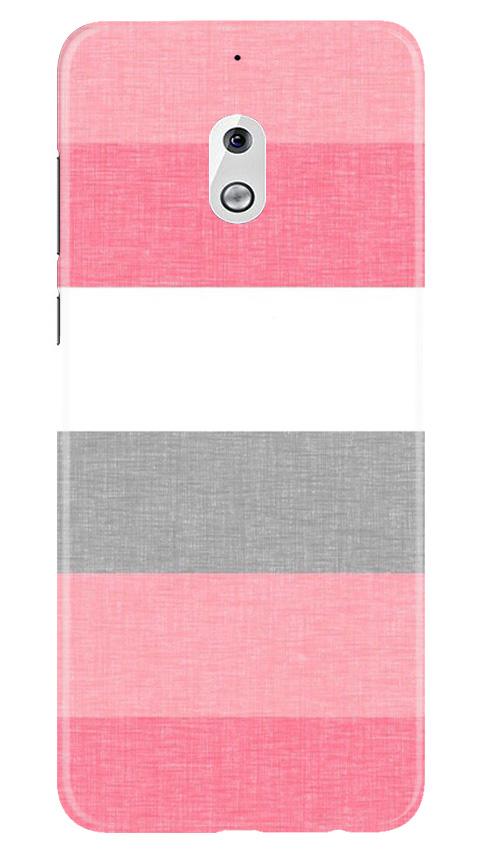 Pink white pattern Mobile Back Case for Nokia 2.1 (Design - 55) Pink white pattern Case for Nokia 2.1