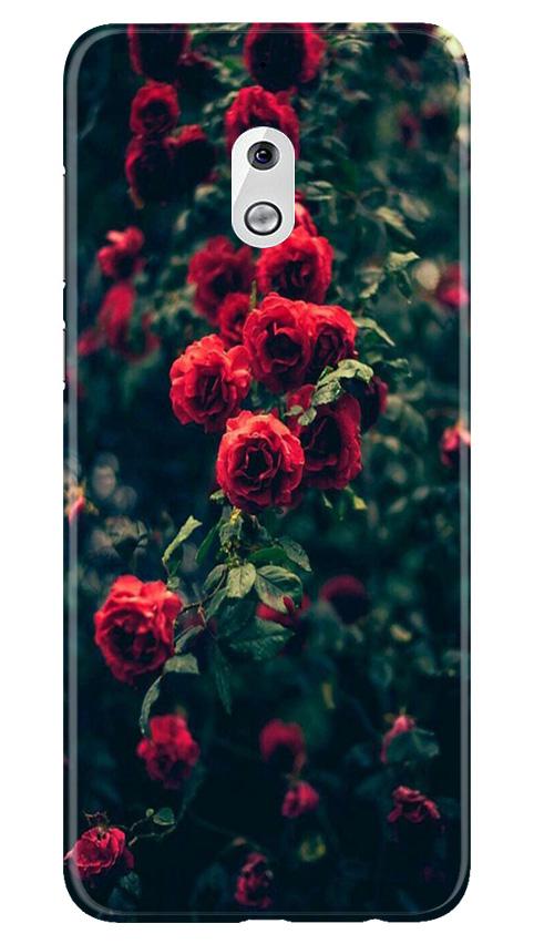 Red Rose Mobile Back Case for Nokia 2.1 (Design - 66) Red Rose Case for Nokia 2.1