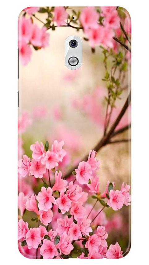 Pink flowers Mobile Back Case for Nokia 2.1 (Design - 69) Pink flowers Case for Nokia 2.1
