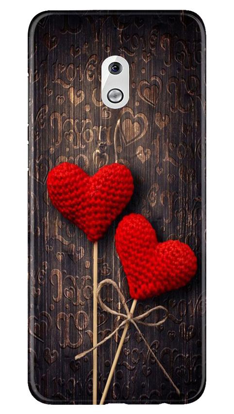 Red Hearts Mobile Back Case for Nokia 2.1 (Design - 80) Red Hearts Case for Nokia 2.1