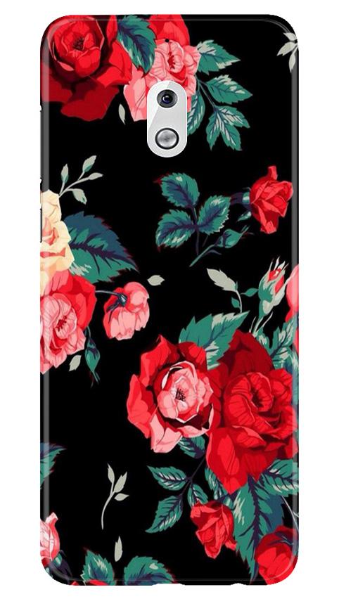 Red Rose2 Mobile Back Case for Nokia 2.1 (Design - 81) Red Rose2 Case for Nokia 2.1