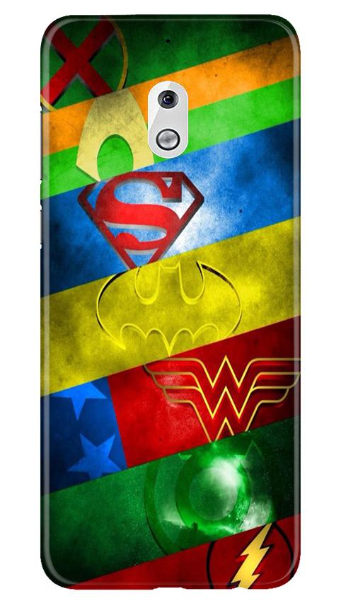 Superheros Logo Mobile Back Case for Nokia 2.1 (Design - 251) Superheros Logo Case for Nokia 2.1 (Design No. 251)