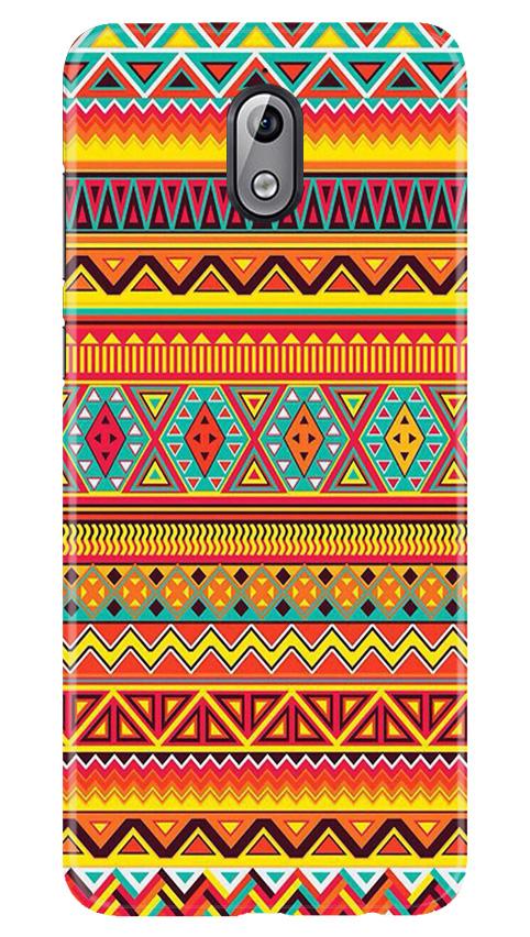 Zigzag line pattern Mobile Back Case for Nokia 3.1 (Design - 4) Zigzag line pattern Case for Nokia 3.1