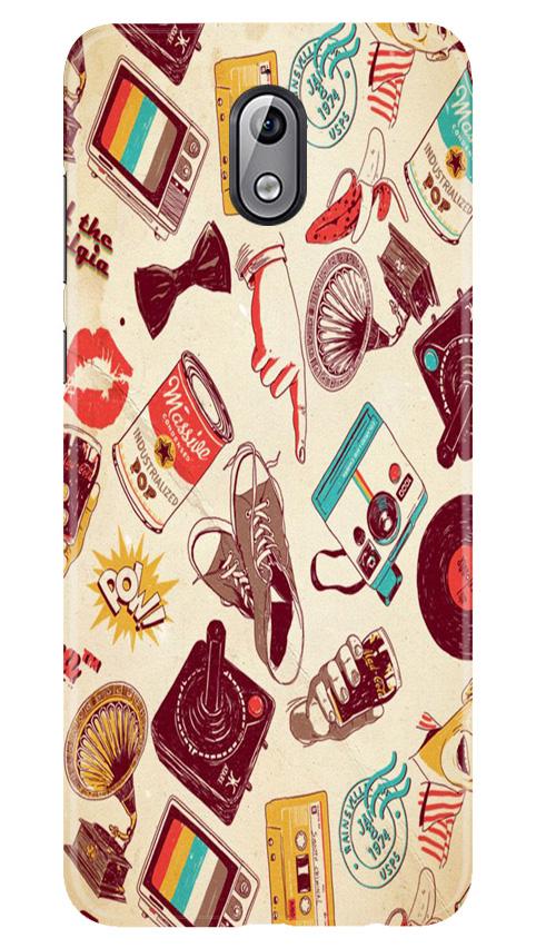 Vintage Mobile Back Case for Nokia 3.1 (Design - 35) Vintage Case for Nokia 3.1