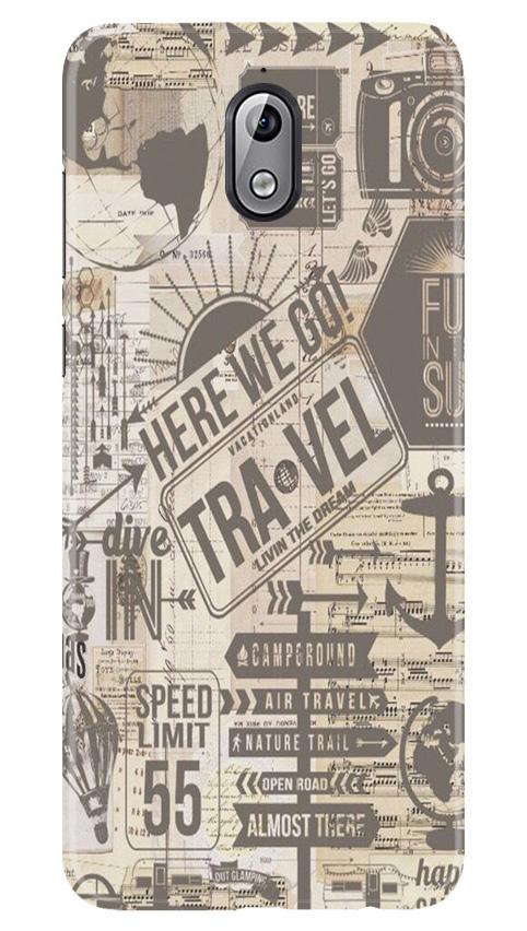 Travel Mobile Back Case for Nokia 3.1 (Design - 104) Travel Case for Nokia 3.1 (Design - 104)