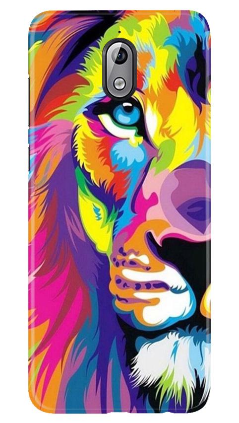 Colorful Lion Mobile Back Case for Nokia 3.1 (Design - 110) Colorful Lion Case for Nokia 3.1 (Design - 110)