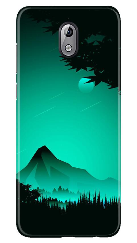 Moon Mountain Mobile Back Case for Nokia 3.1 (Design - 204) Moon Mountain Case for Nokia 3.1 (Design - 204)
