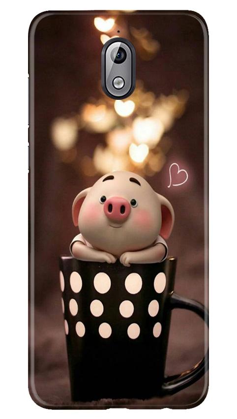 Cute Bunny Mobile Back Case for Nokia 3.1 (Design - 213) Cute Bunny Case for Nokia 3.1 (Design No. 213)
