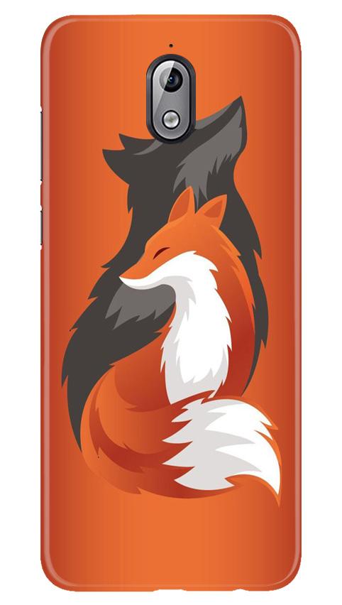 Wolf Mobile Back Case for Nokia 3.1 (Design - 224) Wolf Case for Nokia 3.1 (Design No. 224)