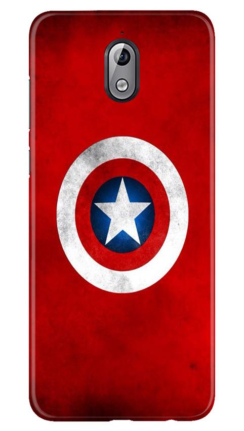 Captain America Mobile Back Case for Nokia 3.1 (Design - 249) Captain America Case for Nokia 3.1 (Design No. 249)