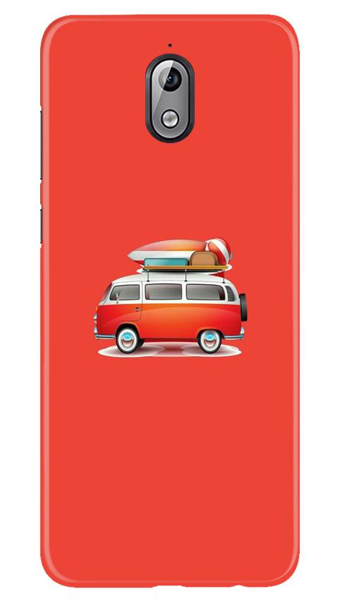 Travel Bus Mobile Back Case for Nokia 3.1 (Design - 258) Travel Bus Case for Nokia 3.1 (Design No. 258)