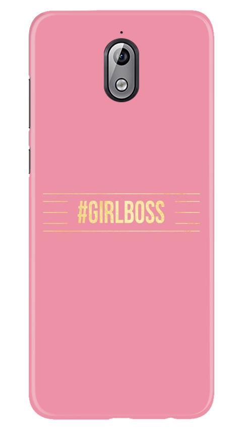 Girl Boss Pink Mobile Back Case for Nokia 3.1 (Design - 263) Girl Boss Pink Case for Nokia 3.1 (Design No. 263)