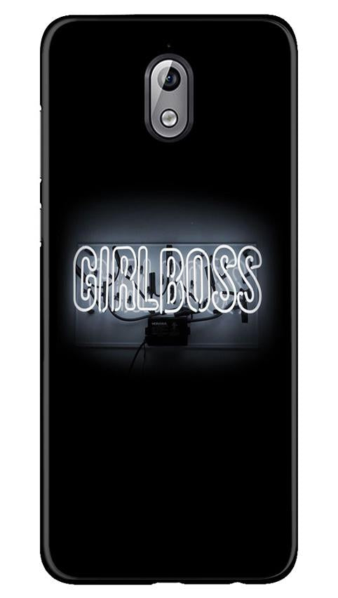 Girl Boss Black Mobile Back Case for Nokia 3.1 (Design - 268) Girl Boss Black Case for Nokia 3.1 (Design No. 268)