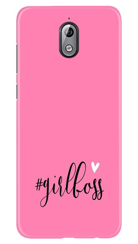 Girl Boss Pink Mobile Back Case for Nokia 3.1 (Design - 269) Girl Boss Pink Case for Nokia 3.1 (Design No. 269)