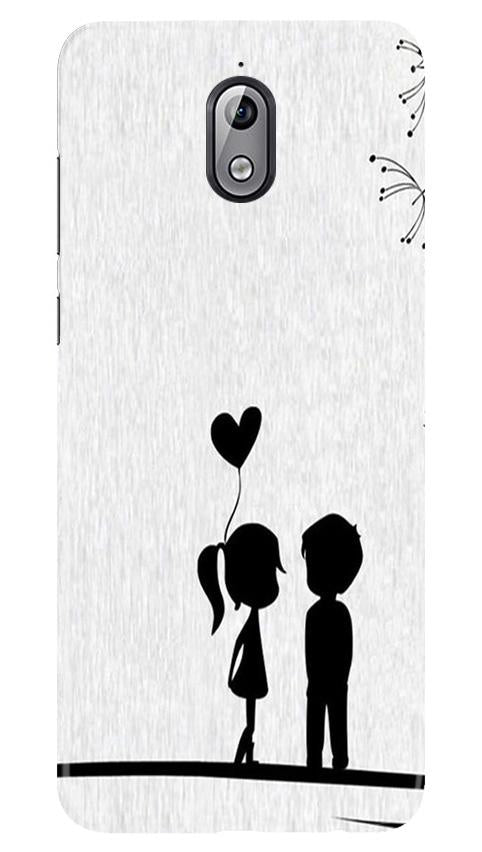 Cute Kid Couple Mobile Back Case for Nokia 3.1 (Design - 283) Cute Kid Couple Case for Nokia 3.1 (Design No. 283)