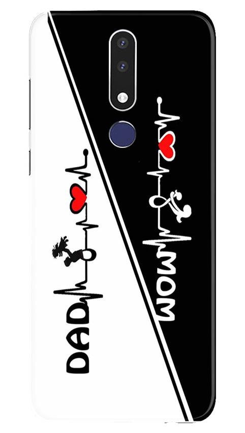 Love Mom Dad Mobile Back Case for Nokia 3.1 Plus (Design - 385) Love Mom Dad Mobile Back Case for Nokia 3.1 Plus (Design - 385)