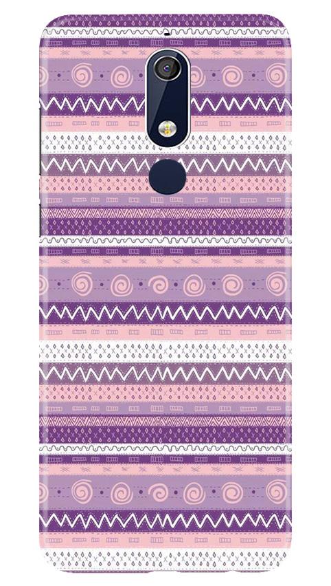 Zigzag line pattern3 Mobile Back Case for Nokia 5.1 (Design - 11) Zigzag line pattern3 Case for Nokia 5.1