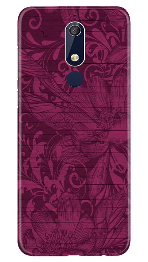 Purple Backround Mobile Back Case for Nokia 5.1 (Design - 22) Purple Backround Case for Nokia 5.1