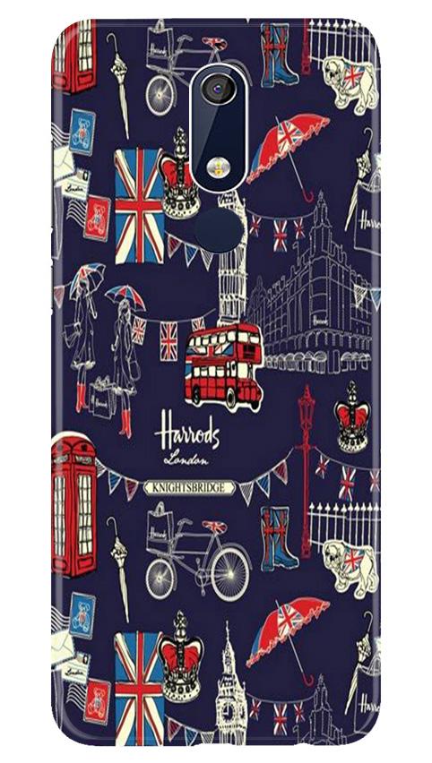 Love London Mobile Back Case for Nokia 5.1 (Design - 75) Love London Case for Nokia 5.1