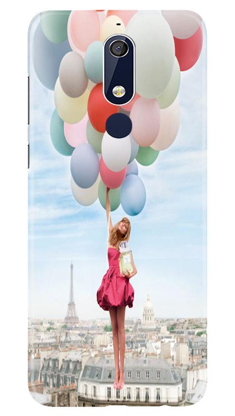 Girl with Baloon Mobile Back Case for Nokia 5.1 (Design - 84) Girl with Baloon Case for Nokia 5.1