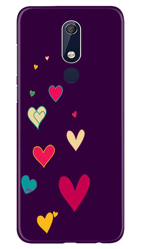 Purple Background Mobile Back Case for Nokia 5.1 (Design - 107) Purple Background Case for Nokia 5.1 (Design - 107)