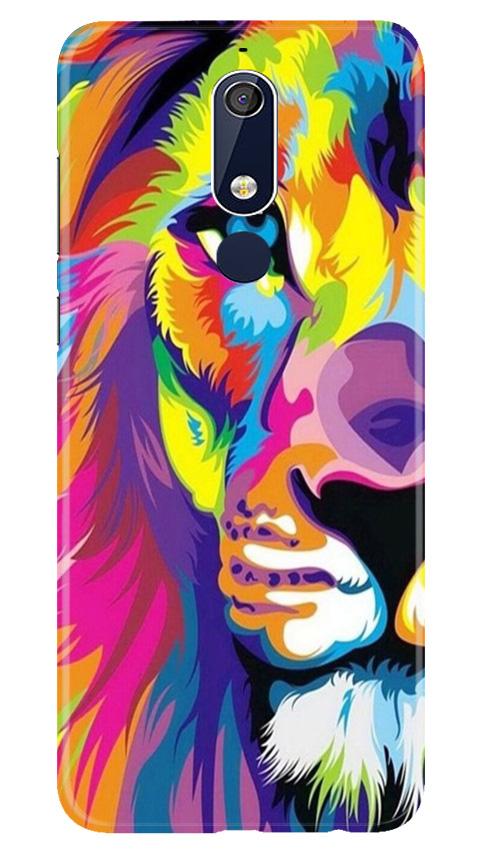 Colorful Lion Mobile Back Case for Nokia 5.1 (Design - 110) Colorful Lion Case for Nokia 5.1 (Design - 110)
