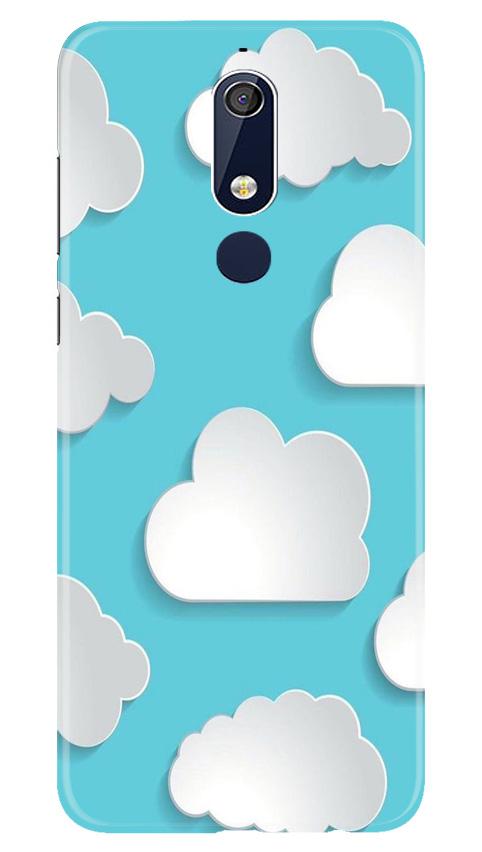 Clouds Mobile Back Case for Nokia 5.1 (Design - 210) Clouds Case for Nokia 5.1 (Design No. 210)
