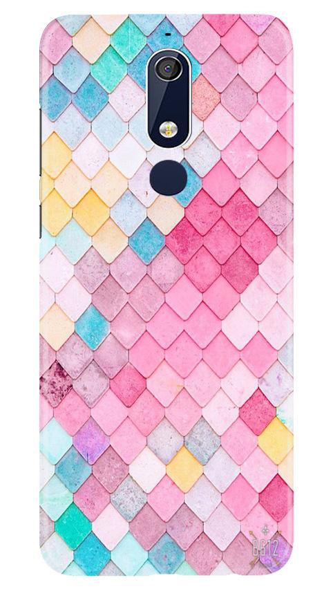 Pink Pattern Mobile Back Case for Nokia 5.1 (Design - 215) Pink Pattern Case for Nokia 5.1 (Design No. 215)