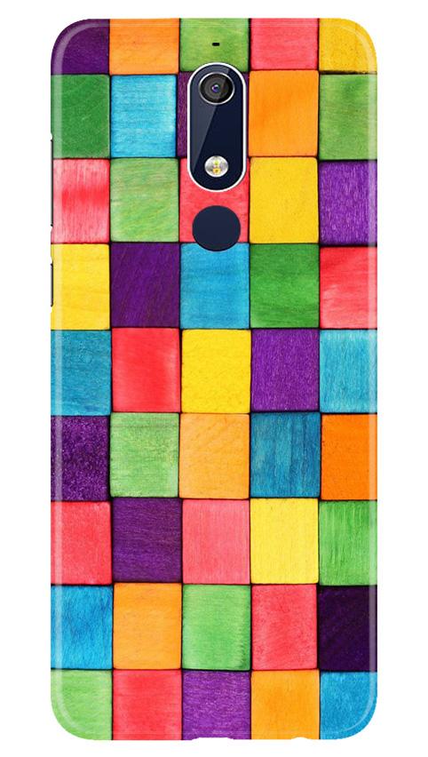 Colorful Square Mobile Back Case for Nokia 5.1 (Design - 218) Colorful Square Case for Nokia 5.1 (Design No. 218)