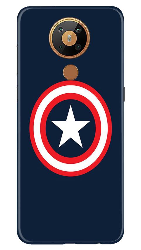 Captain America Mobile Back Case for Nokia 5.3 (Design - 42) Captain America Case for Nokia 5.3