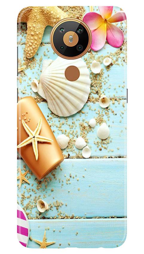Sea Shells Mobile Back Case for Nokia 5.3 (Design - 63) Sea Shells Case for Nokia 5.3