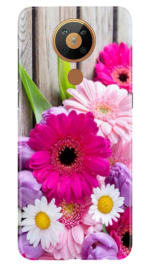 Coloful Daisy2 Mobile Back Case for Nokia 5.3 (Design - 76) Coloful Daisy2 Case for Nokia 5.3