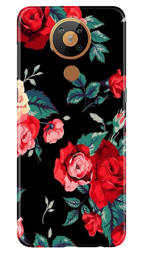 Red Rose2 Mobile Back Case for Nokia 5.3 (Design - 81) Red Rose2 Case for Nokia 5.3