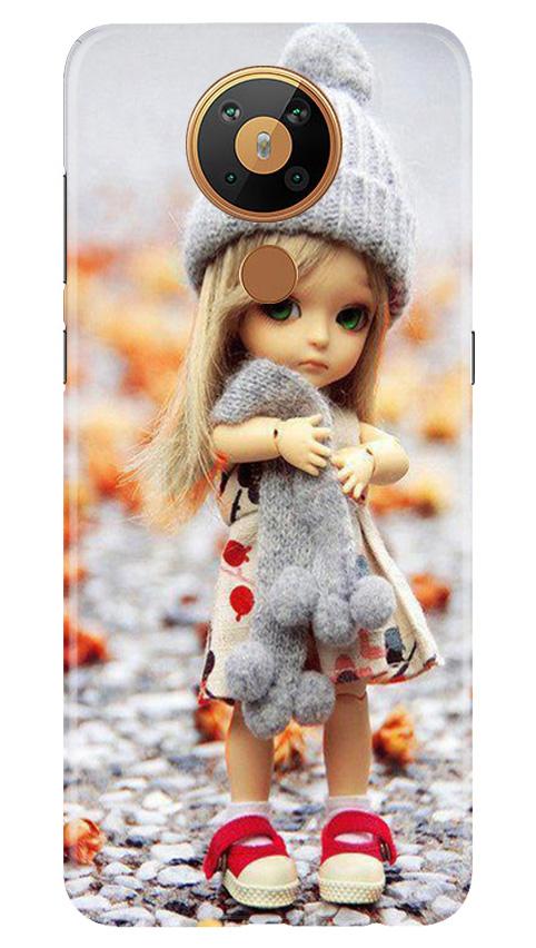 Cute Doll Mobile Back Case for Nokia 5.3 (Design - 93) Cute Doll Case for Nokia 5.3