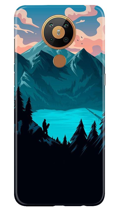 Mountains Mobile Back Case for Nokia 5.3 (Design - 186) Mountains Case for Nokia 5.3 (Design - 186)