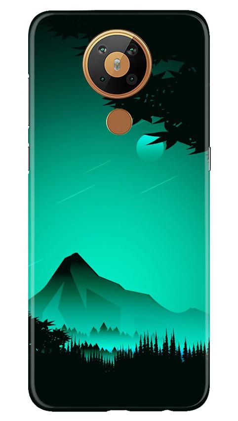 Moon Mountain Mobile Back Case for Nokia 5.3 (Design - 204) Moon Mountain Case for Nokia 5.3 (Design - 204)