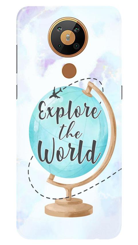 Explore the World Mobile Back Case for Nokia 5.3 (Design - 207) Explore the World Case for Nokia 5.3 (Design No. 207)
