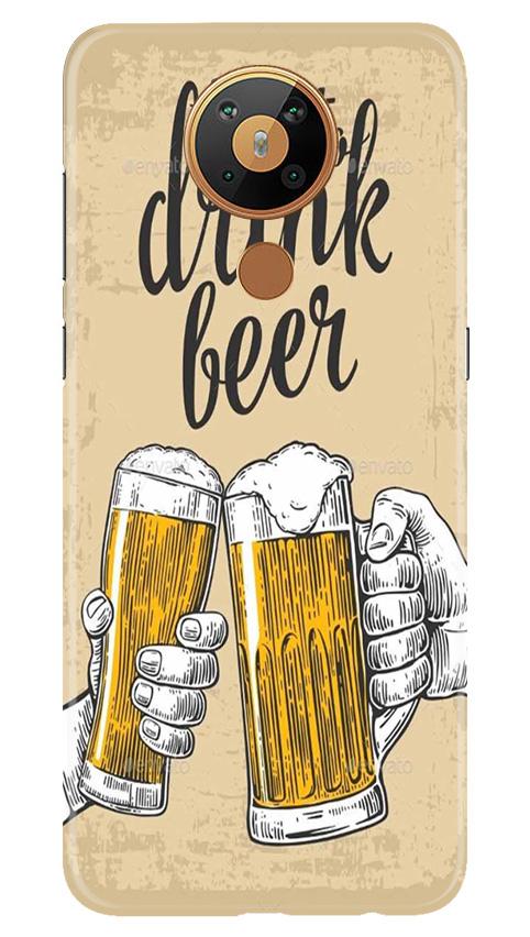 Drink Beer Mobile Back Case for Nokia 5.3 (Design - 328) Drink Beer Mobile Back Case for Nokia 5.3 (Design - 328)